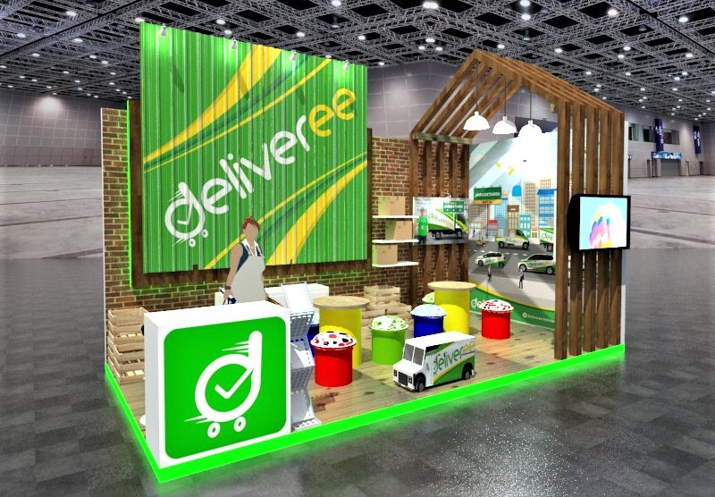 Trifas Deliveree booth design